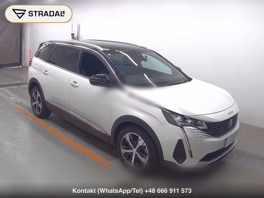 PEUGEOT 5008 GT BLUE HDI 2021, aukcja z Japonii, zdjęcie 1