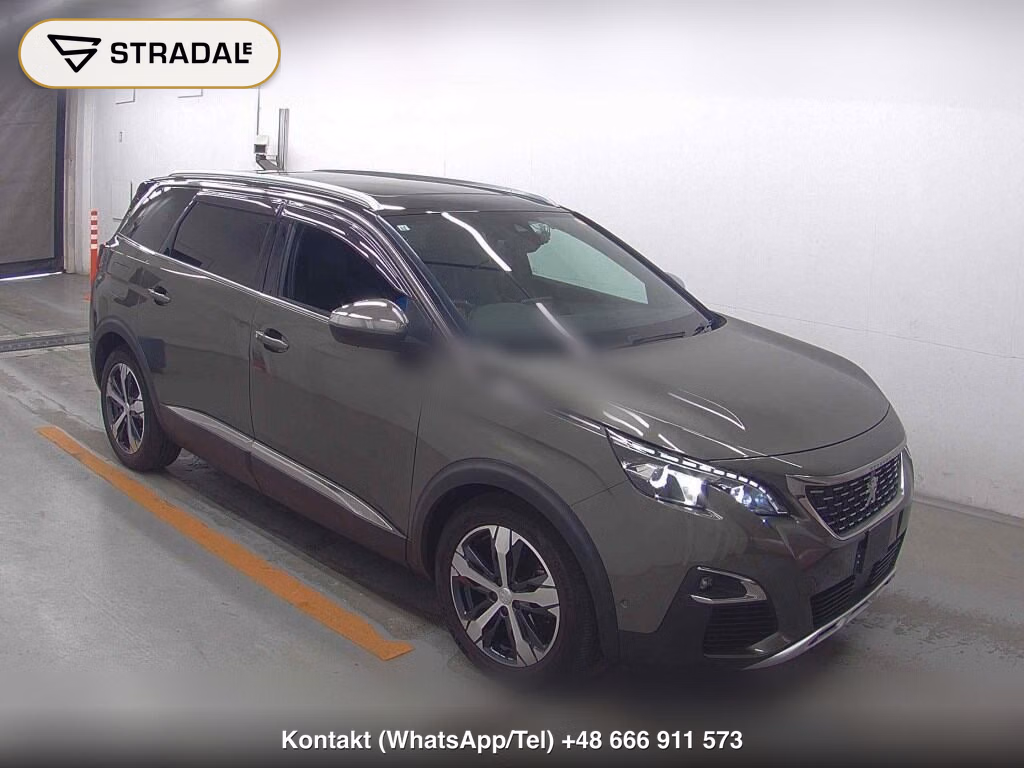 PEUGEOT 5008 GT BLUE HDI 2019, aukcja z Japonii, zdjęcie 1