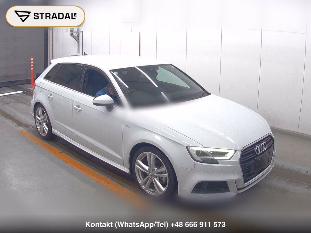 AUDI A3 5D SPORTBACK 30 TFSI SPORT S LINE PACKAGE 2019, aukcja z Japonii, zdjęcie 1