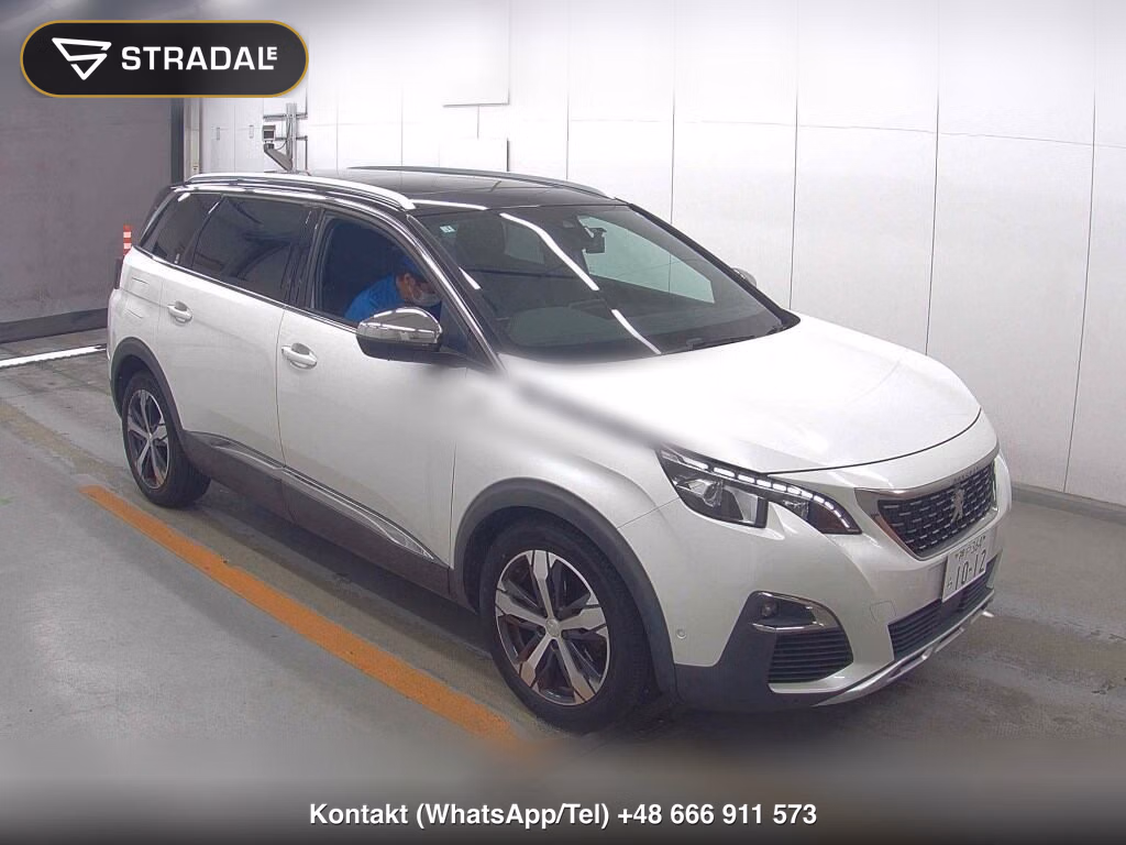PEUGEOT 5008 GT BLUE HDI 2019, aukcja z Japonii, zdjęcie 1