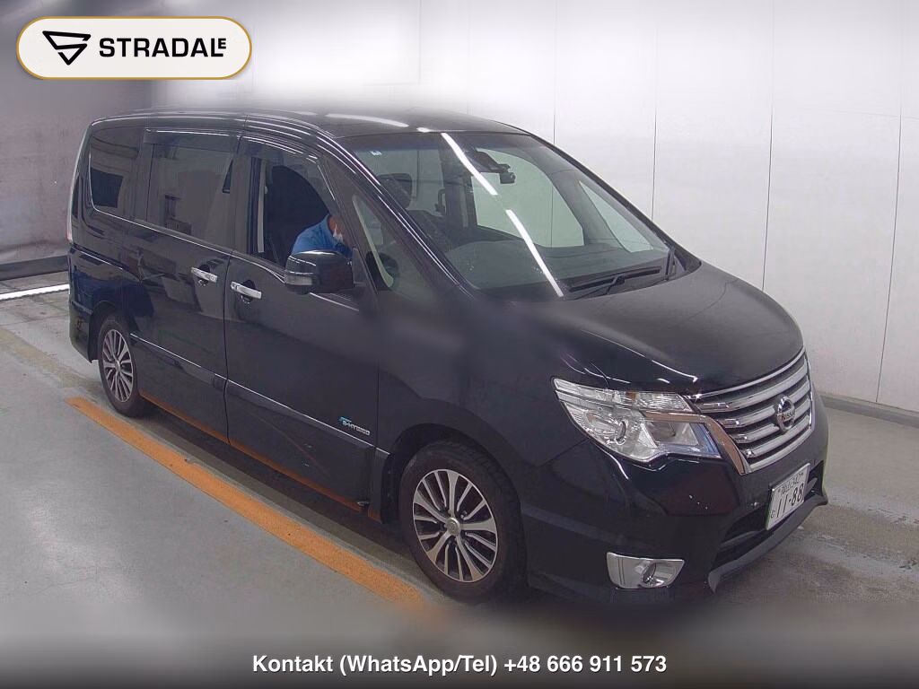 NISSAN SERENA 5D HIGHWAY STAR V SELECTOR + SAFETY Ⅱ SHV 2016, aukcja z Japonii, zdjęcie 1