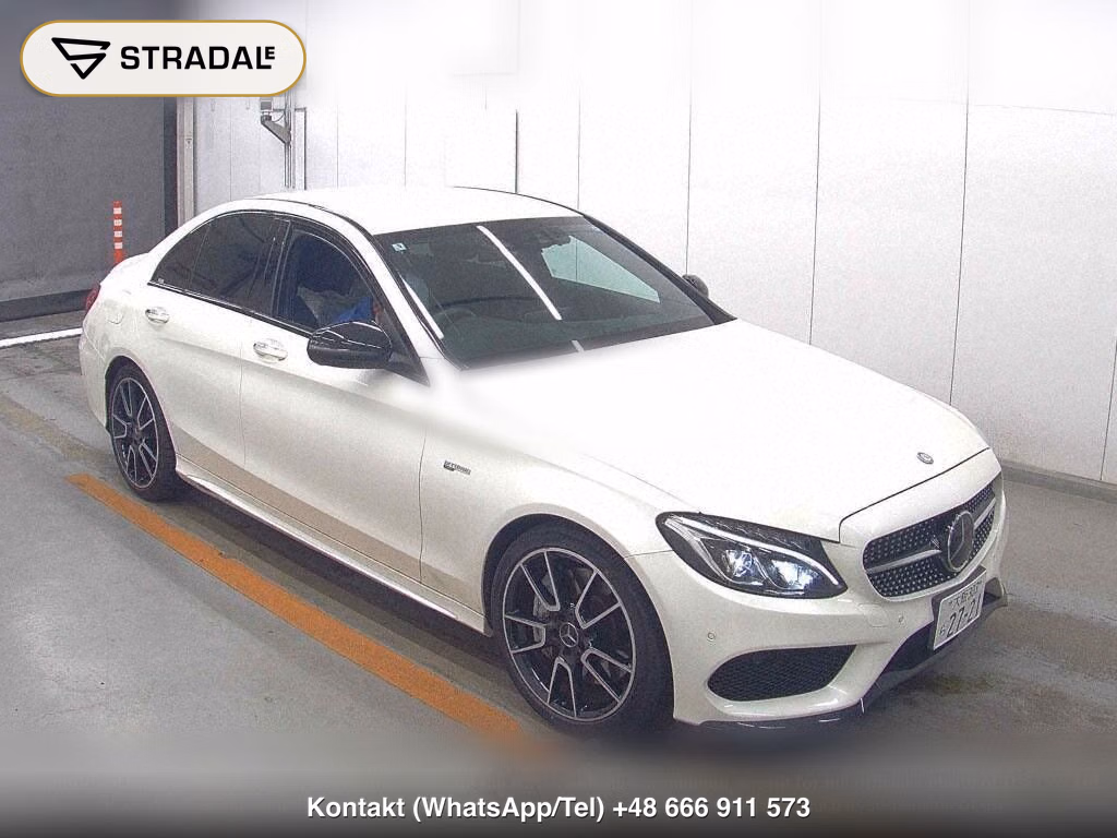 MERCEDES AMG C-CLASS 4D 4WD C43 4MATIC 2017, aukcja z Japonii, zdjęcie 1