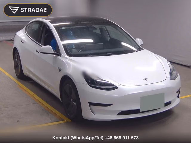 TESLA MODEL 3 STANDARD RANGE PLUS 2021, samochód z aukcji Japonii