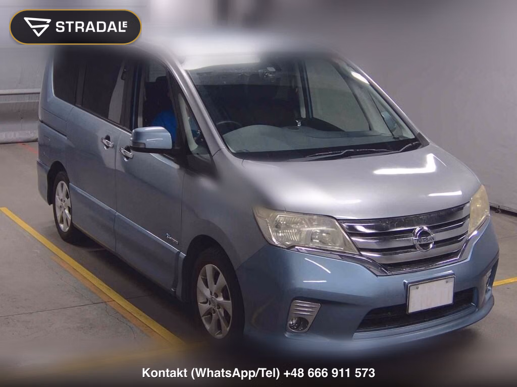 NISSAN SERENA 5D HIGHWAY STAR S-HYBRID 2013, aukcja z Japonii, zdjęcie 1