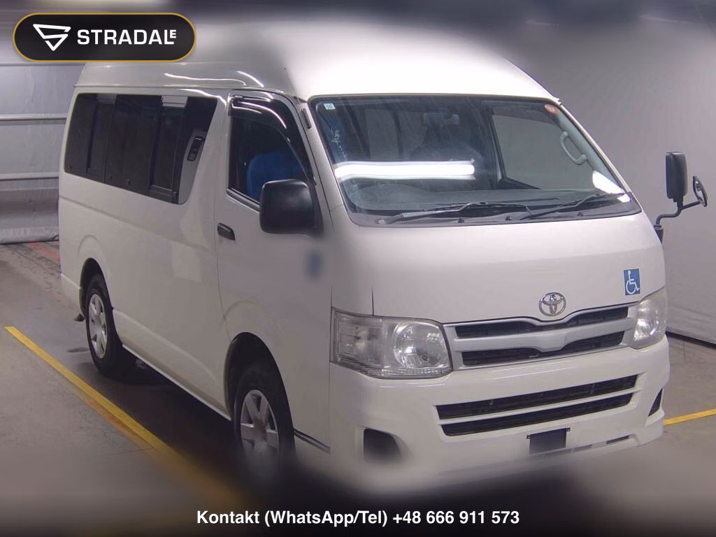 TOYOTA HIACE VAN 4D 4WD WELCAB 2012, aukcja z Japonii, zdjęcie 1