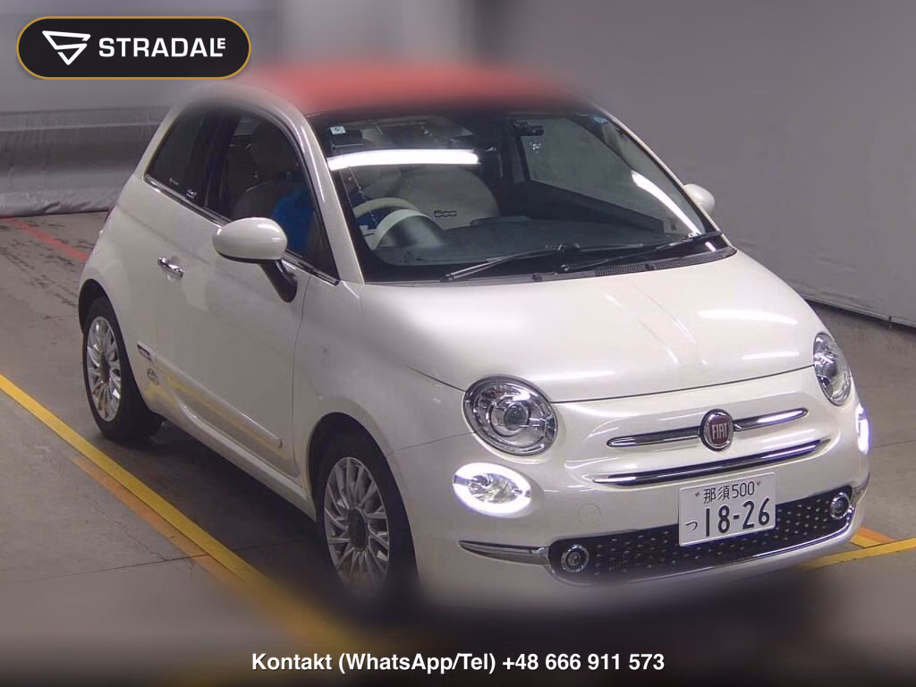 FIAT 500C TWINAIR LOUNGE 2020, aukcja z Japonii, zdjęcie 1