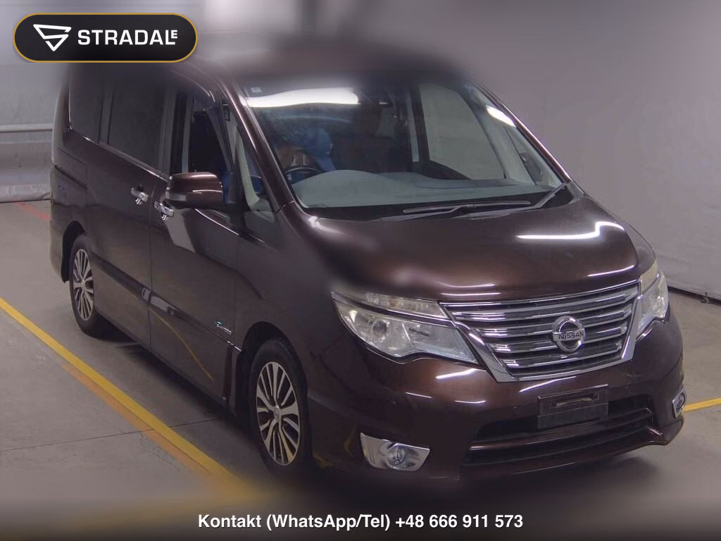 NISSAN SERENA 5D HIGHWAY STAR V SELECTOR + SAFETY Ⅱ SHV 2016, aukcja z Japonii, zdjęcie 1