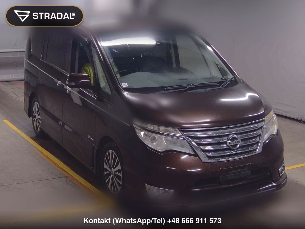 NISSAN SERENA 5D HIGHWAY STAR V SELECTOR + SAFETY Ⅱ SHV 2015, aukcja z Japonii, zdjęcie 1