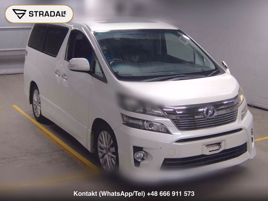 TOYOTA VELLFIRE 2.4Z 2011, aukcja z Japonii, zdjęcie 1