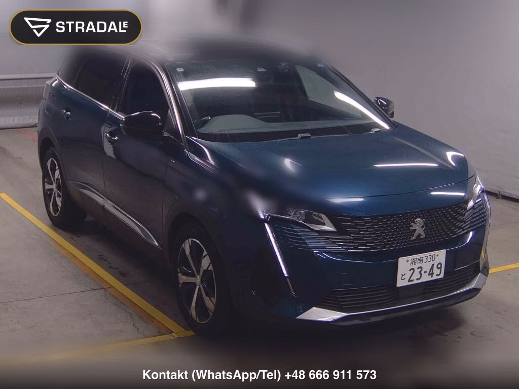 PEUGEOT 5008 GT BLUE HDI 2021, aukcja z Japonii, zdjęcie 1