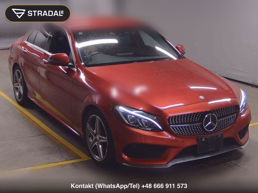 MERCEDES BENZ C-CLASS 4D C180 AVANTGARDE AMG LINE 2016, aukcja z Japonii, zdjęcie 1