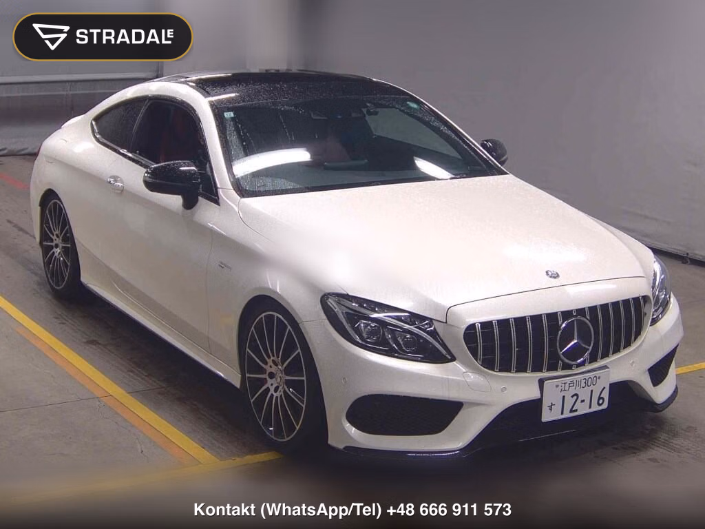 MERCEDES AMG C-CLASS CP 4WD C43 4MATIC COUPE 2016, aukcja z Japonii, zdjęcie 1