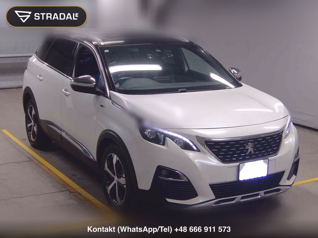 PEUGEOT 5008 GT LINE BLUE HDI 2019, aukcja z Japonii, zdjęcie 1