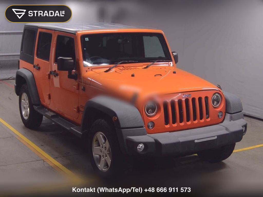 CHRYSLER JEEP JEEP WRANGLER UNLIMITED 4WD SUNSET ORANGE 2015, aukcja z Japonii, zdjęcie 1