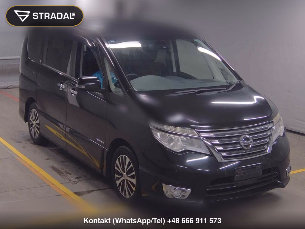 NISSAN SERENA 5D HIGHWAY STAR V SELECTOR + SAFETY Ⅱ SHV 2015, aukcja z Japonii, zdjęcie 1