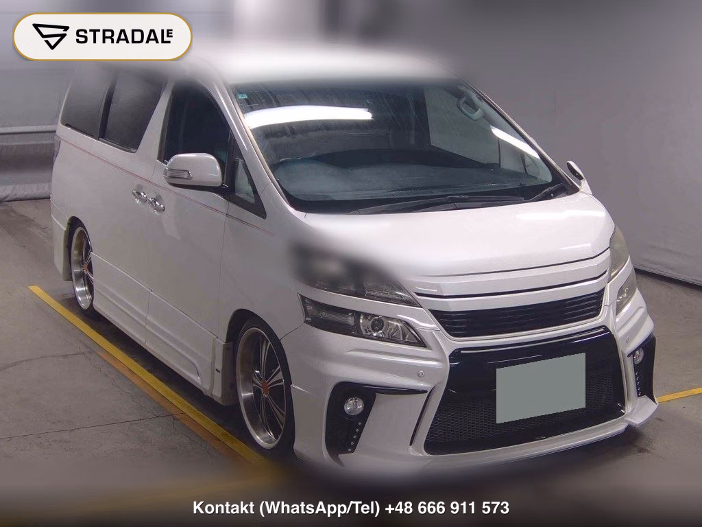 TOYOTA VELLFIRE 2.4Z 2011, aukcja z Japonii, zdjęcie 1