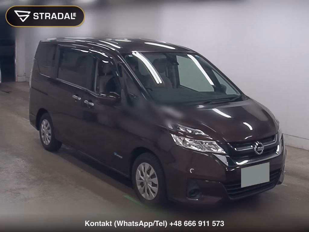 NISSAN SERENA 5D X 2017, aukcja z Japonii, zdjęcie 1
