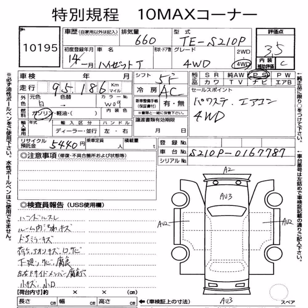 Notka aukcyjna: DAIHATSU HIJET TRUCK 4WD