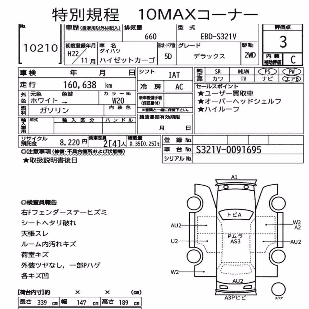 Notka aukcyjna: DAIHATSU HIJET CARGO 5D DELUXE