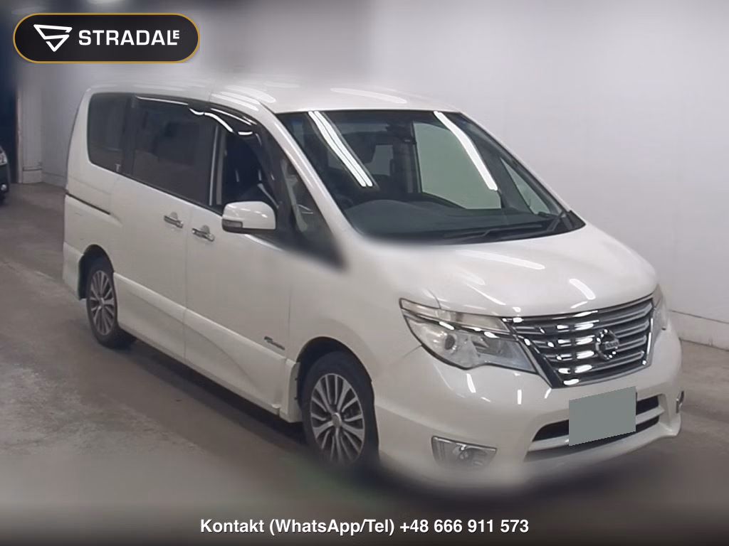 NISSAN SERENA 5D HIGHWAY STAR V SELECTION + SAFETY SHV 2015, aukcja z Japonii, zdjęcie 1