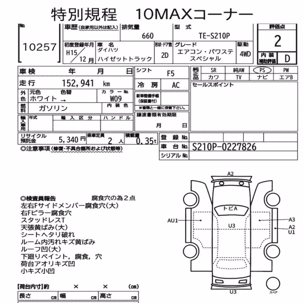 Notka aukcyjna: DAIHATSU HIJET TRUCK 4WD AIR-CONDITIONER POWER-STEERING SPECIAL