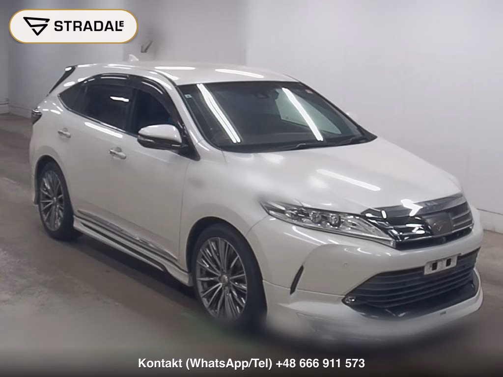 TOYOTA HARRIER HYBRID 4WD PROGRESS METAL AND LEATHER PACKAGE 2017, aukcja z Japonii, zdjęcie 1