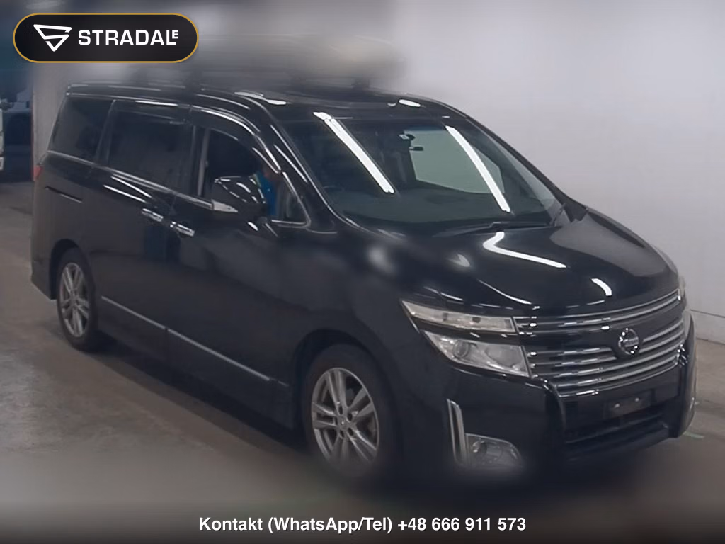NISSAN ELGRAND 5D 250 HIGHWAY STAR BLACK LEATHER 2013, aukcja z Japonii, zdjęcie 1
