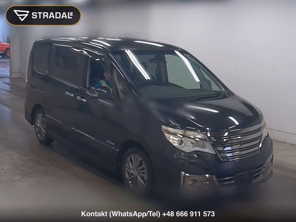 NISSAN SERENA 5D RIDER BLACK LINE S-HYBRID 2014, aukcja z Japonii, zdjęcie 1