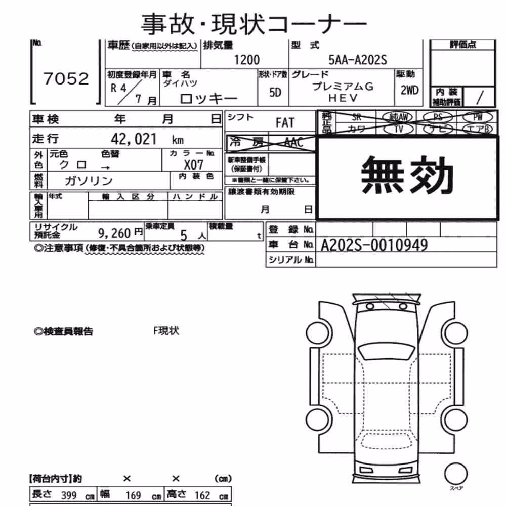 Notka aukcyjna: DAIHATSU ROCKY 5D PREMIUM G HEV