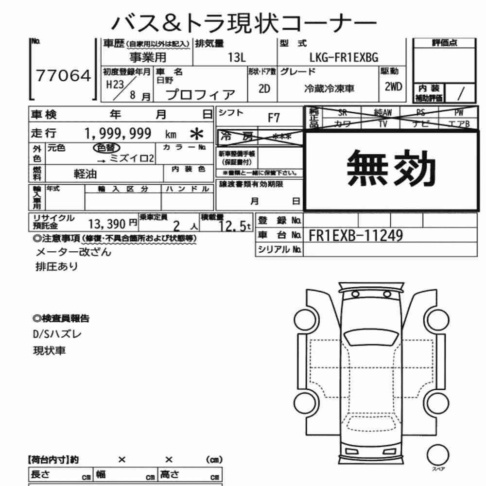 Notka aukcyjna: HINO PROFIA OTHERS