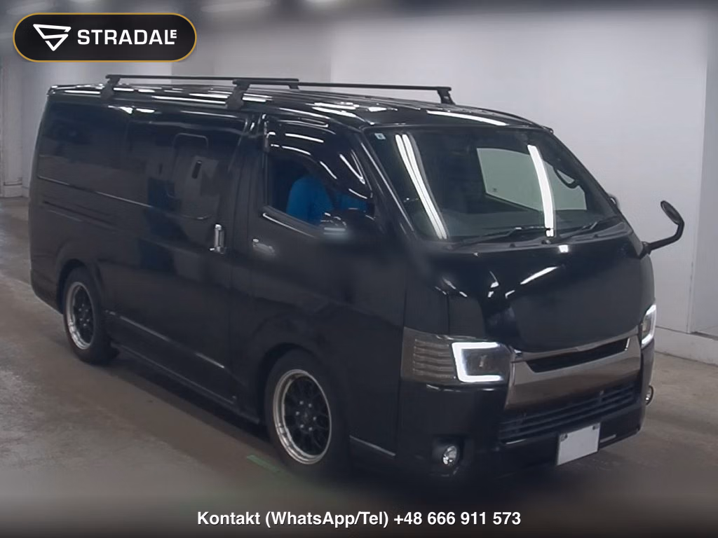 TOYOTA HIACE VAN 5D LONG SUPER GL DARK PRIME 2018, aukcja z Japonii, zdjęcie 1