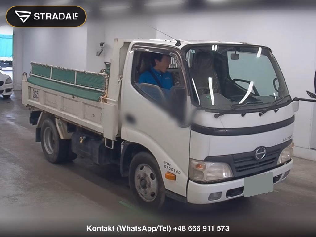 HINO DUTRO 2D FULL LOW DECK STRENGTHEN DUMP 2011, aukcja z Japonii, zdjęcie 1