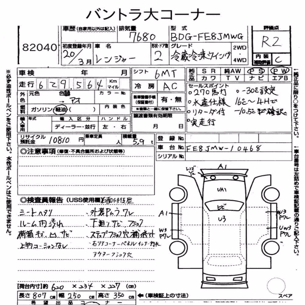 Notka aukcyjna: HINO HINO RANGER 2D OTHERS
