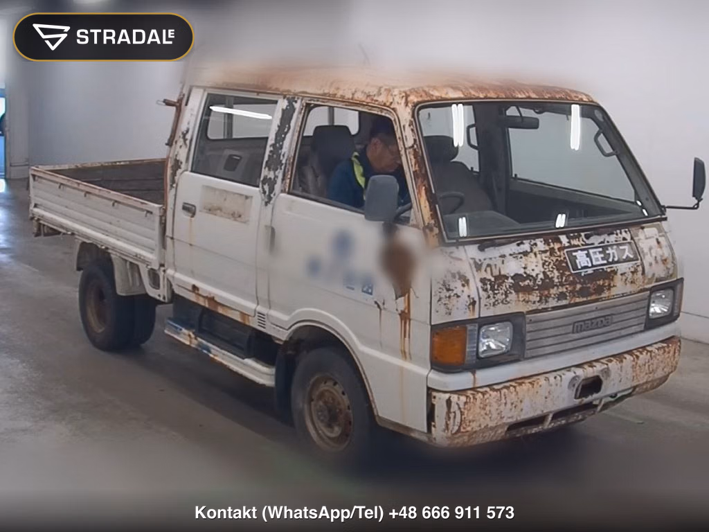 MAZDA BRAWNY TRUCK 4D 4WD W CAB LONG 1992, aukcja z Japonii, zdjęcie 1