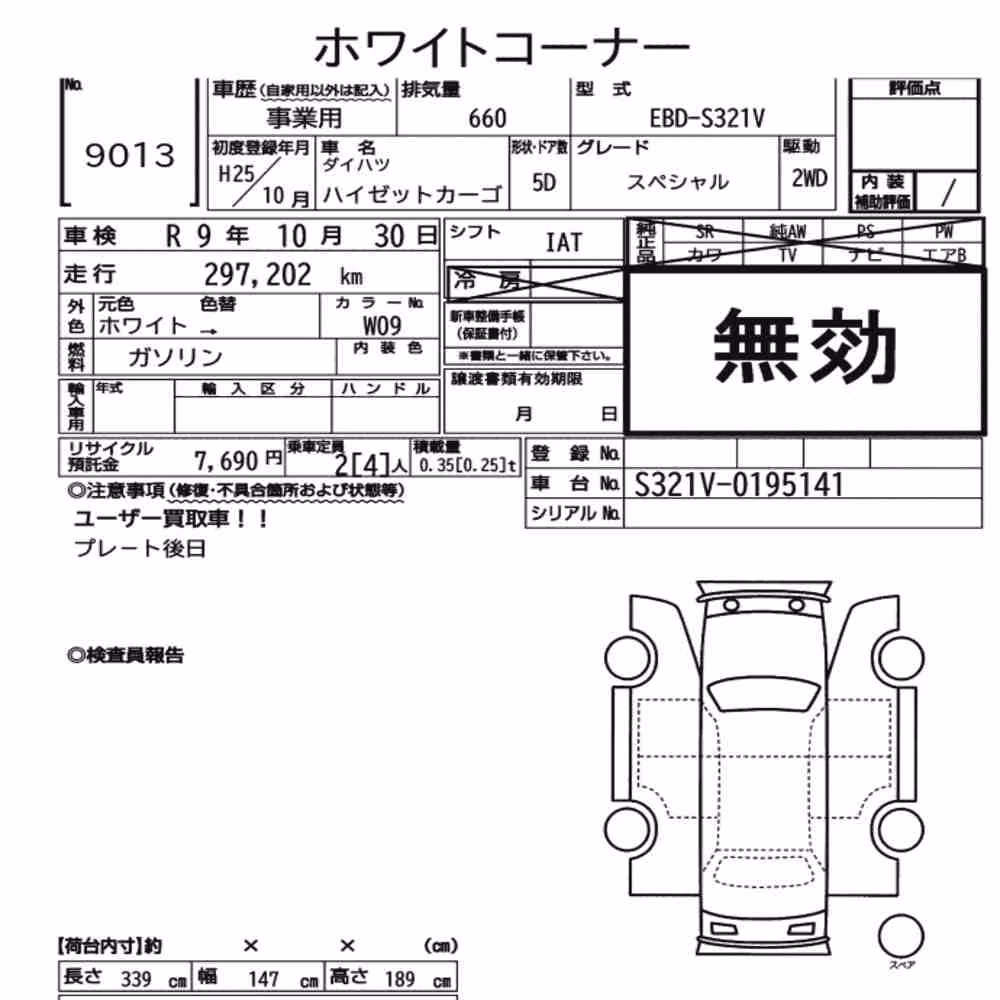 Notka aukcyjna: DAIHATSU HIJET CARGO 5D SPECIAL