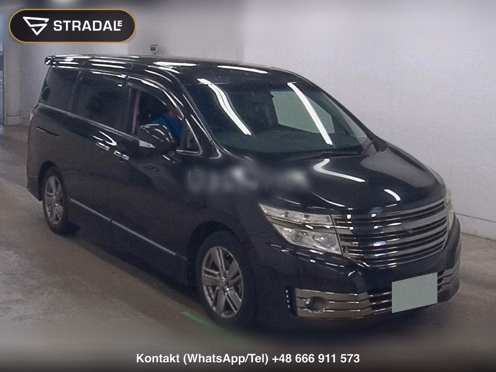 NISSAN ELGRAND 5D RIDER BLACK LINE BLACK LEATHER SEAT, miniaturka 2
