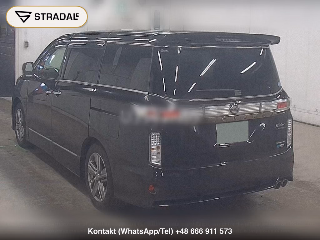 NISSAN ELGRAND 5D RIDER BLACK LINE BLACK LEATHER SEAT, miniaturka 3