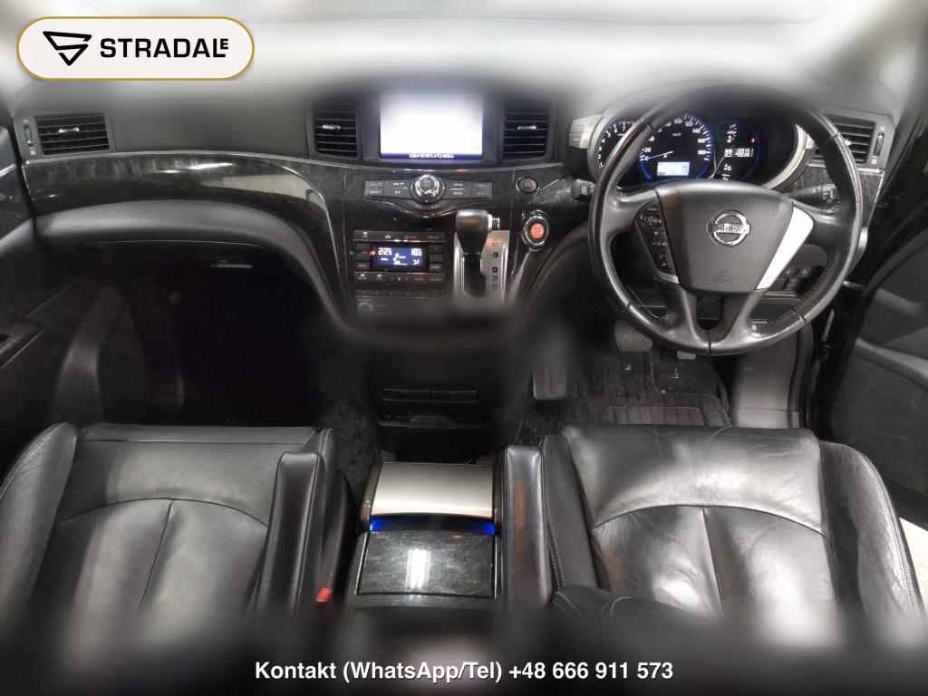 NISSAN ELGRAND 5D RIDER BLACK LINE BLACK LEATHER SEAT, miniaturka 4