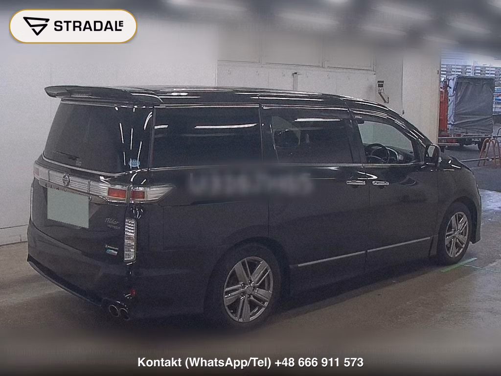 NISSAN ELGRAND 5D RIDER BLACK LINE BLACK LEATHER SEAT, miniaturka 6