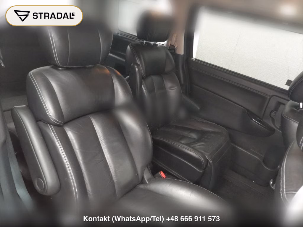 NISSAN ELGRAND 5D RIDER BLACK LINE BLACK LEATHER SEAT, miniaturka 7