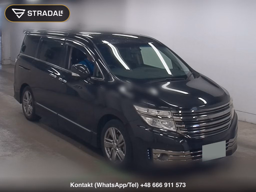 NISSAN ELGRAND 5D RIDER BLACK LINE BLACK LEATHER SEAT 2013, aukcja z Japonii, zdjęcie 1