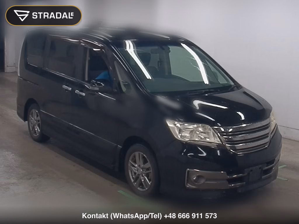 NISSAN SERENA 5D RIDER BLACK LINE 2012, aukcja z Japonii, zdjęcie 1