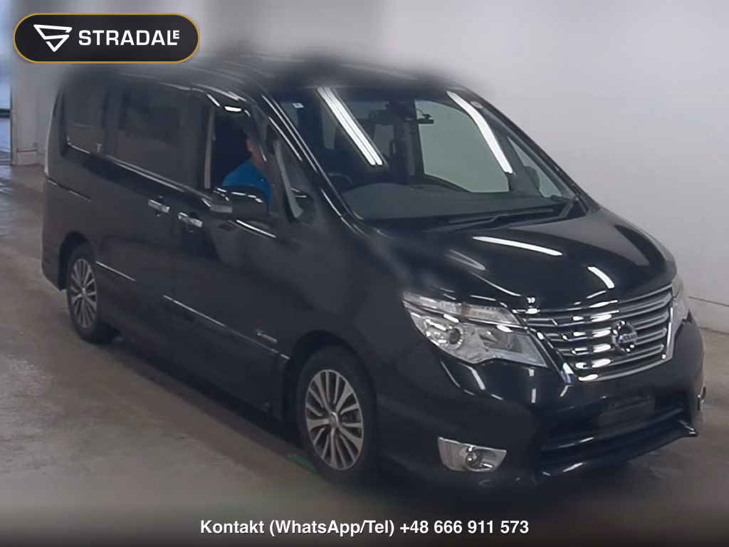 NISSAN SERENA 5D HIGHWAY STAR V SELECTOR + SAFETY Ⅱ SHV 2016, aukcja z Japonii, zdjęcie 1