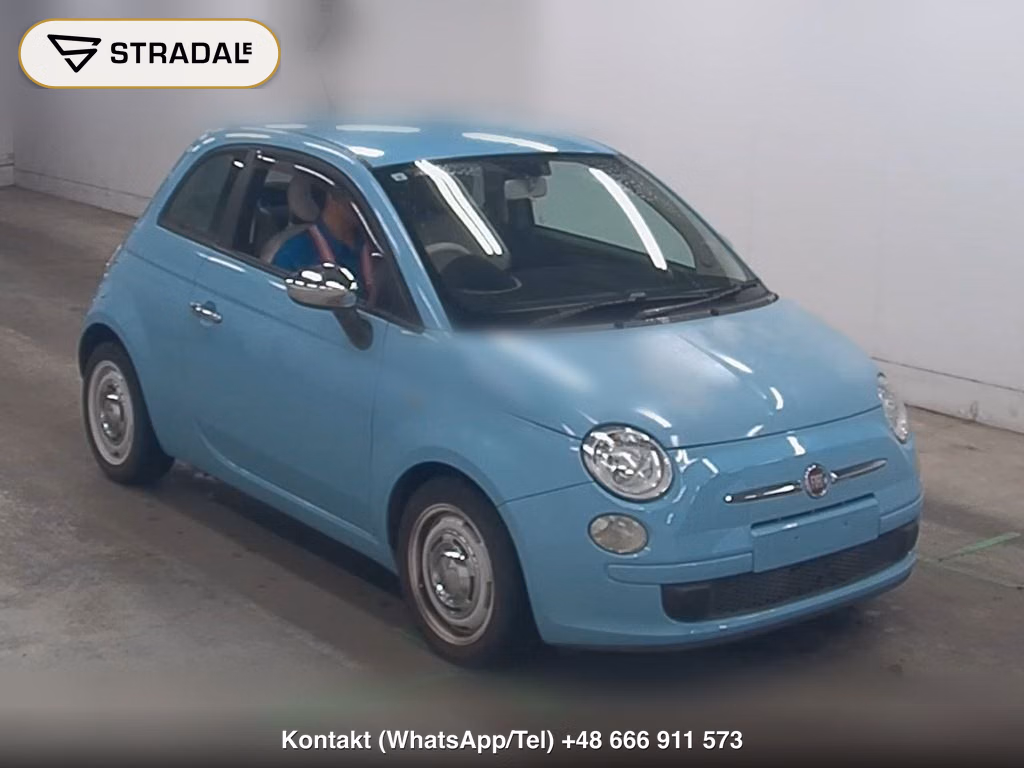 FIAT 500 2011, aukcja z Japonii, zdjęcie 1