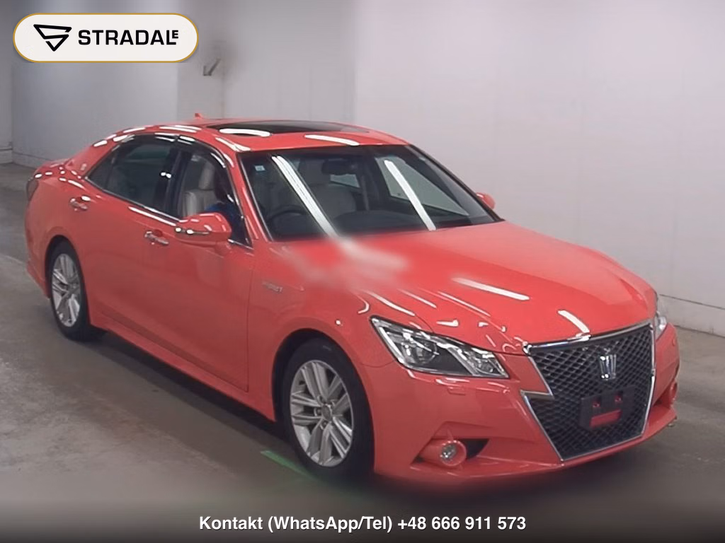 TOYOTA CROWN HYBRID ATHLETE G REBORN PINK 2013, aukcja z Japonii, zdjęcie 1