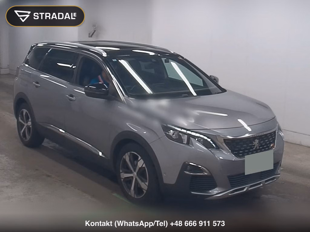 PEUGEOT 5008 GT LINE BLUE HDI 2020, aukcja z Japonii, zdjęcie 1