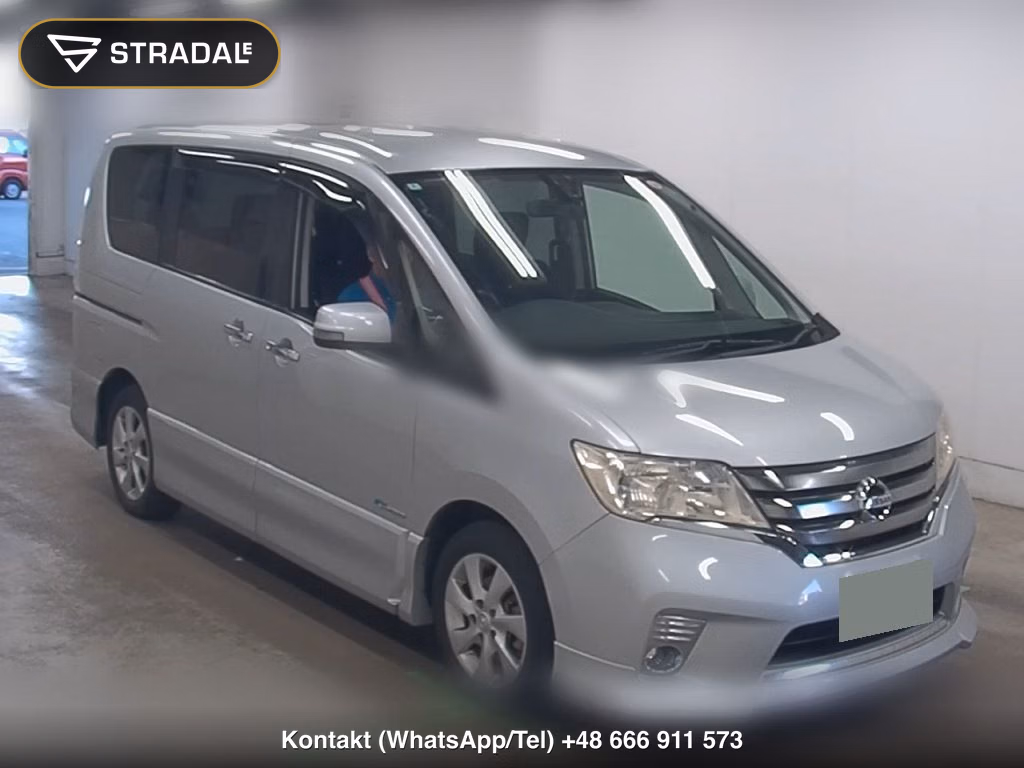 NISSAN SERENA 5D HIGHWAY STAR S-HYBRID V AERO MODE 2013, aukcja z Japonii, zdjęcie 1