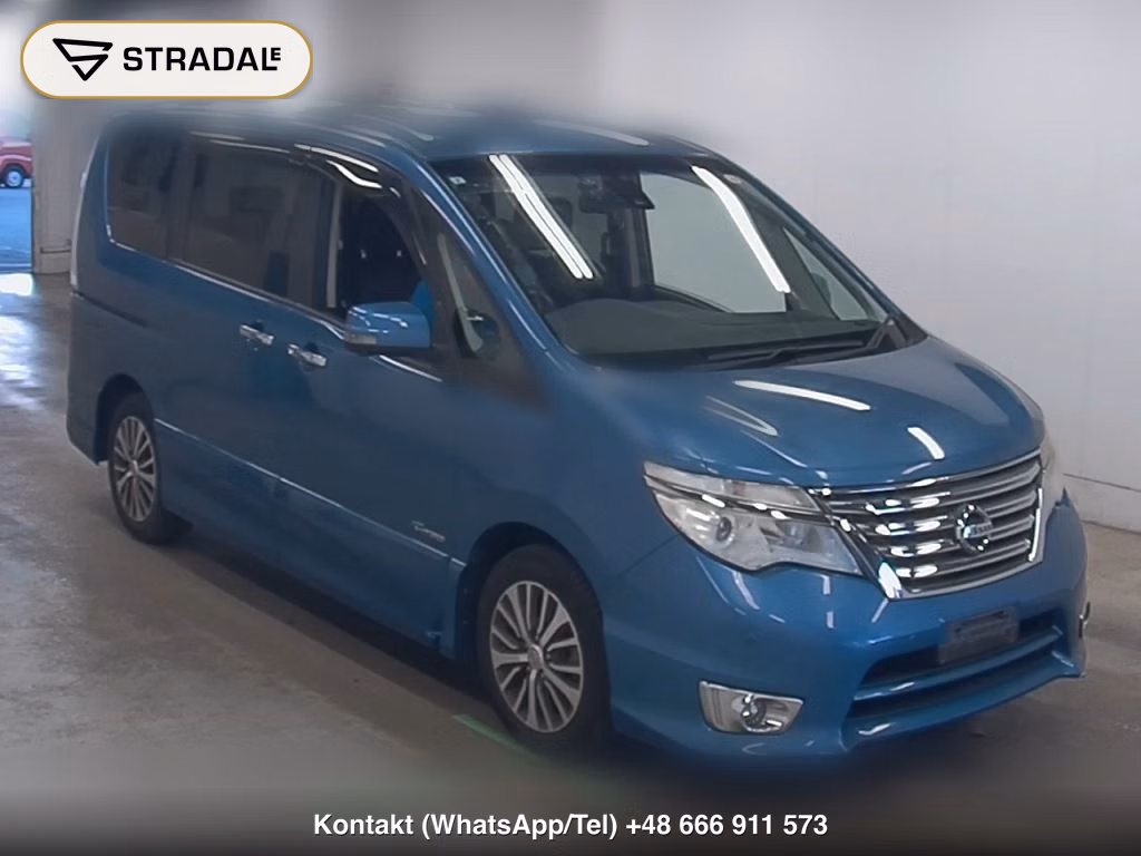 NISSAN SERENA 5D HIGHWAY STAR V SELECTOR + SAFETY Ⅱ SHV 2015, aukcja z Japonii, zdjęcie 1