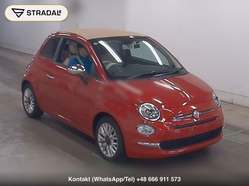 FIAT 500C 1.2 POP 2017, aukcja z Japonii, zdjęcie 1