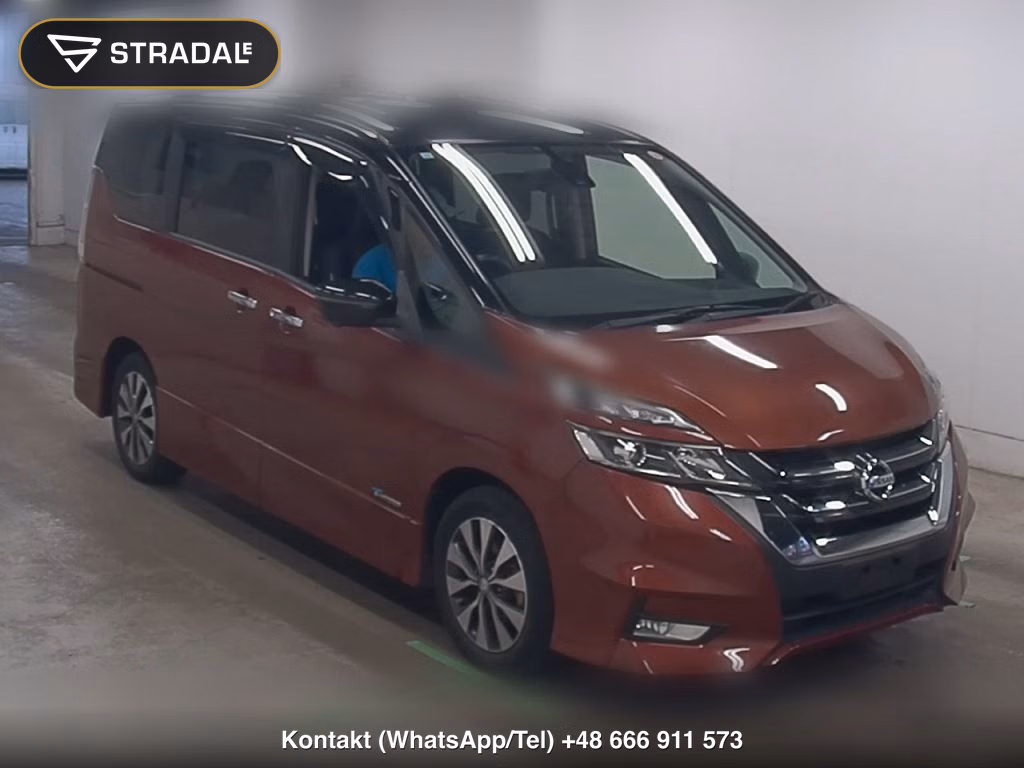 NISSAN SERENA 5D X V SELECTION Ⅱ 2017, aukcja z Japonii, zdjęcie 1